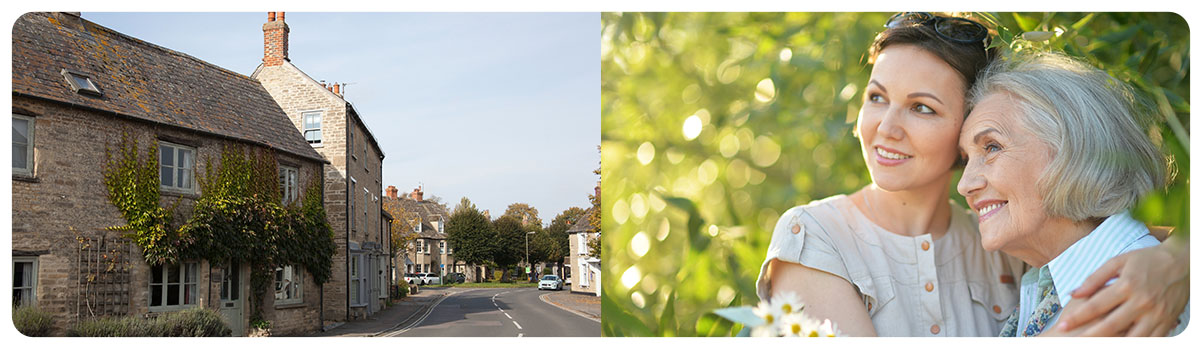 Mother and daughter and a house in Oxfordshire