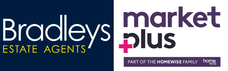 Bradleys Estate Agents and Homewise Market Plus logo