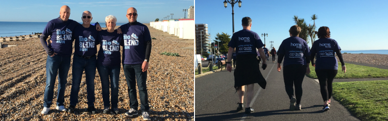 Neal Family and Homewise staff on Worthing Beach