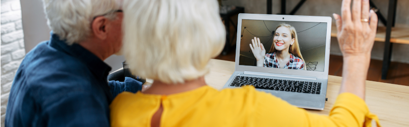 couple on video chat