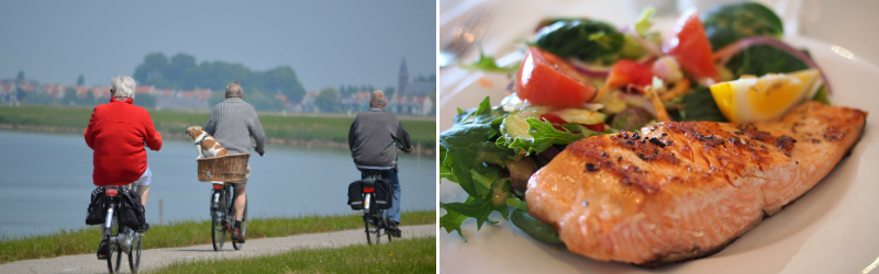Cycling Healthy Cooking Salmon