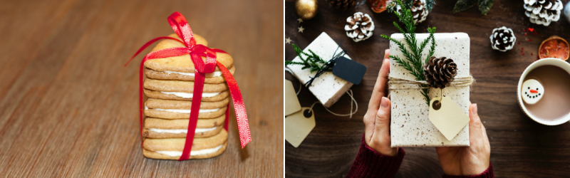 Heart biscuits Christmas gift