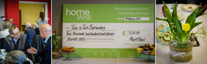 Large cheque for Time to Talk